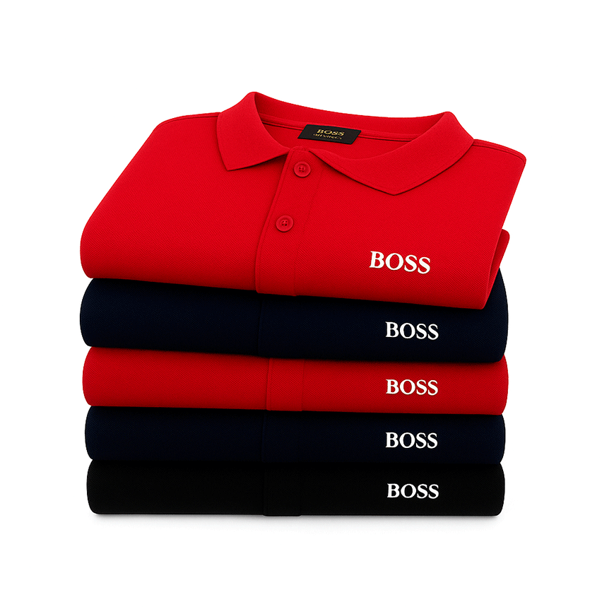 [BUY 3, GET 5] Premiere Polo Shirt Set – 5 Premium Polos